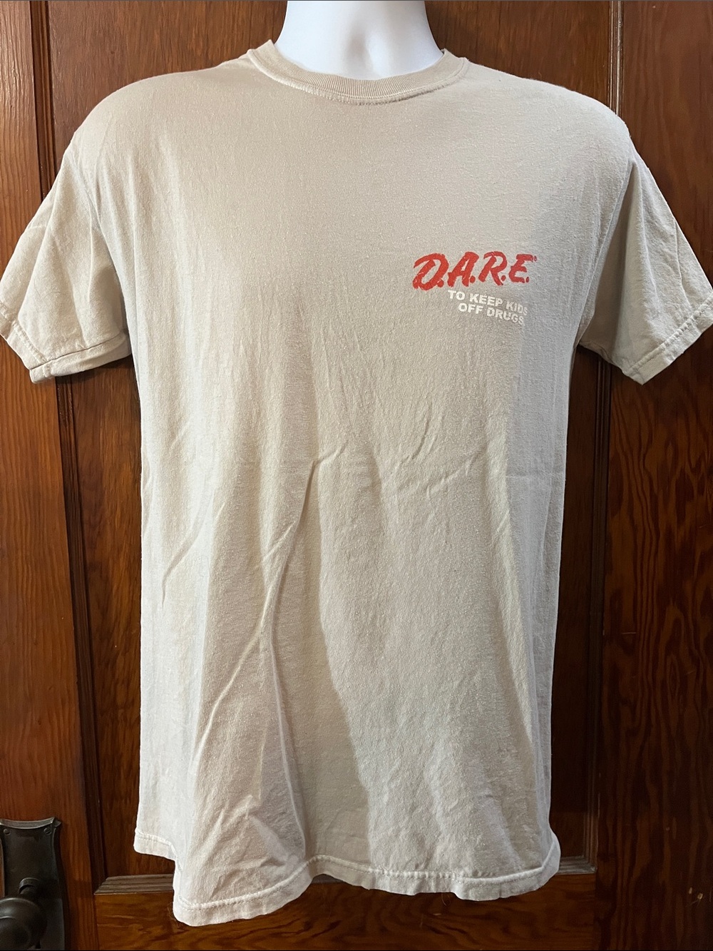 Vintage D.A.R.E. Logo Heather Grey Short-Sleeve T-Shirt